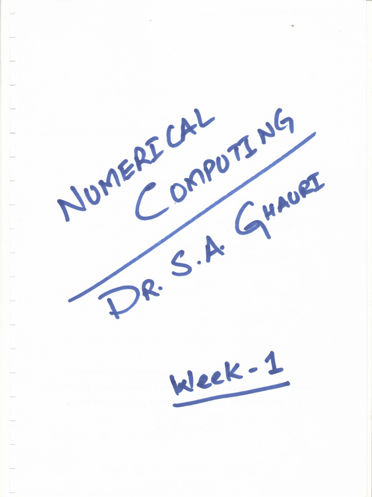 Week 1 - Lecture Notes | PDF