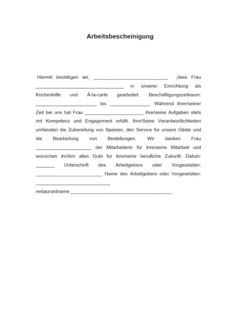 arbeitsagentur arbeitsbescheinigung arbeitgeber