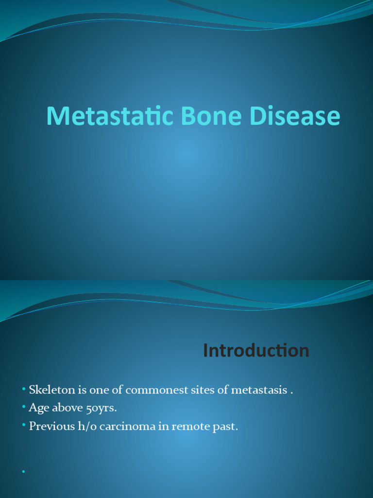 Metastatic Bone Disease | PDF
