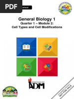 SLM 3 Week 3 General Biology 1 Cell Types and Cell Modifications