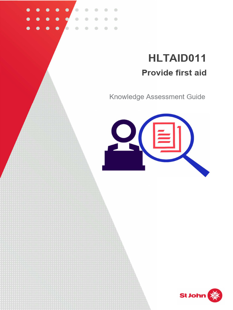 HLTAID011 Knowledge Assessment Guide V1.2 | PDF