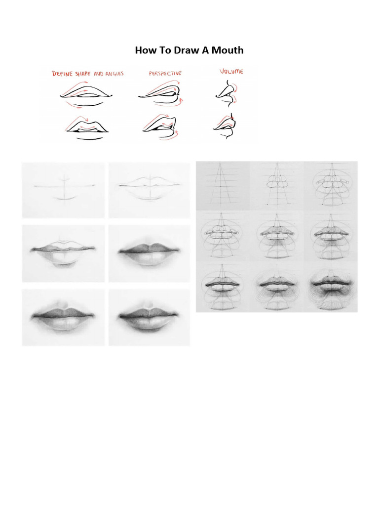 How To Draw A Mouth | PDF | Business