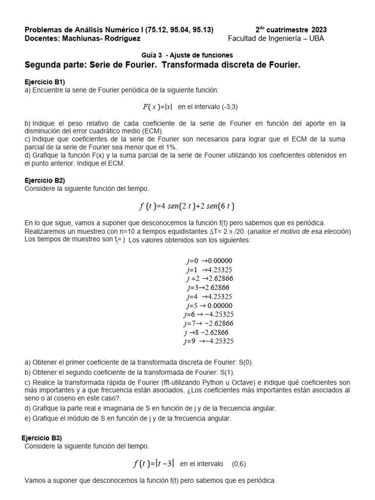 Guia3b Numerico 2023 - 2C | PDF
