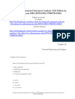 Test Bank For Financial Statement Analysis 11th Edition by Subramanyam ISBN 0078110963 9780078110962