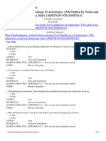 Test Bank For Foundations of Astronomy 13th Edition by Seeds and Backman ISBN 1305079159 9781305079151