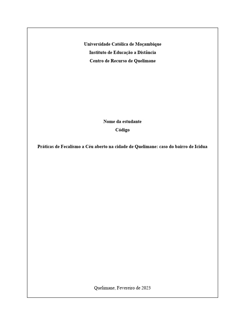 Trabalho UCM | PDF