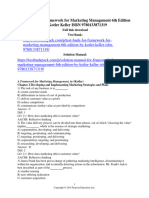 Test Bank For Framework For Marketing Management 6th Edition by Kotler Keller ISBN 9780133871319
