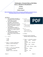 Solution Manual For Mathematics A Practical Odyssey 8th Edition Johnson Mowry 130510417X 9781305104174