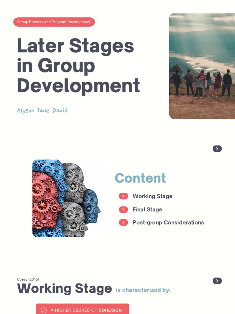 Later Stages in Group Development | PDF | Career & Growth | Science ...