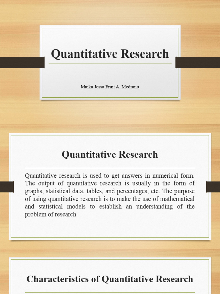 Quantitative Research PDF