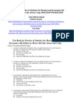 Test Bank For Practice of Statistics For Business and Economics 4th Edition Moore McCabe Alwan Craig 1464125643 9781464125645