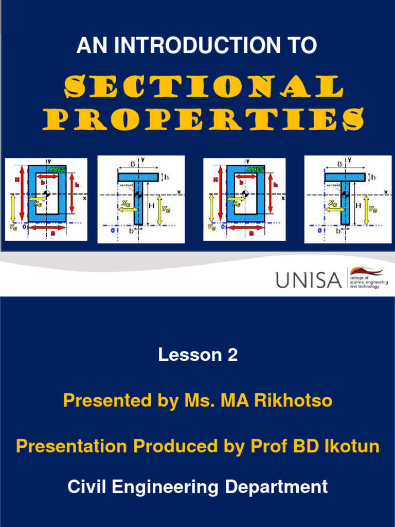 Lesson 2 Sectional Properties Presentation PDF