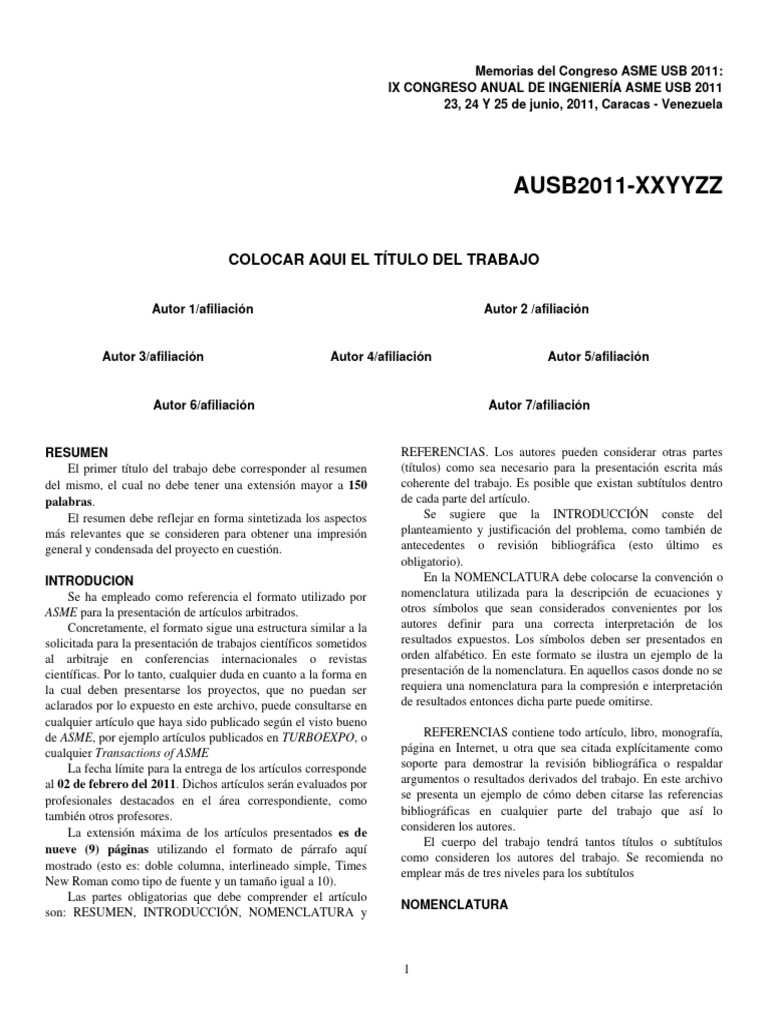 Formato-Asme Compress | PDF | Métodos y materiales de enseñanza