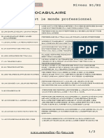 Liste de vocabulaire _ Le travail _ B1_B2