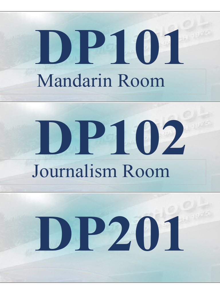 Building Room Numbers | PDF