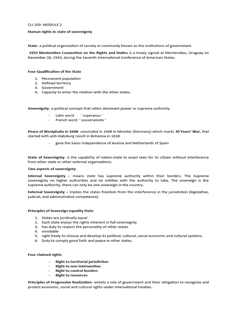 CLJ 103 Notes 2 | PDF
