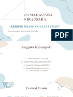 PPT-Pengantar Kewirausahaan Kewirausahaan Keripik Pisang Coklat Lumer.