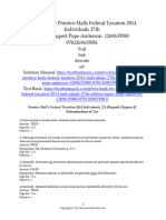 Test Bank for Prentice Halls Federal Taxation 2014 Individuals 27th Edition Rupert Pope Anderson 1269635980 9781269635981