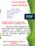 The Social Studies Curriculum Standard Dr. Miasco (1)