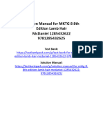 Solution Manual For MKTG 8 8th Edition Lamb Hair McDaniel 1285432622 9781285432625
