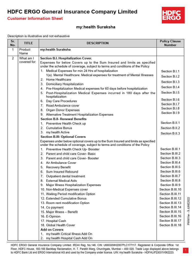 Health Insurance Policy Guide | PDF | Hospital | Health Care