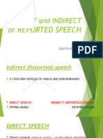 Direct and Indirect or Reported Speech