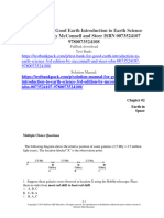 Test Bank For Good Earth Introduction To Earth Science 3rd Edition by McConnell and Steer ISBN 0073524107 9780073524108