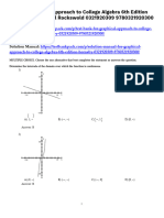 Test Bank For Graphical Approach To College Algebra 6th Edition Hornsby 0321920309 9780321920300 1