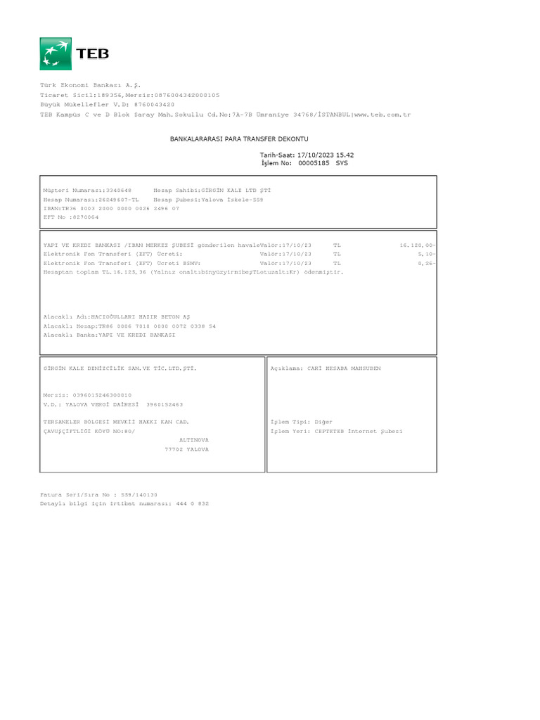 Dekont | PDF