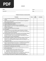 Intramuscular Injection Checklist | PDF