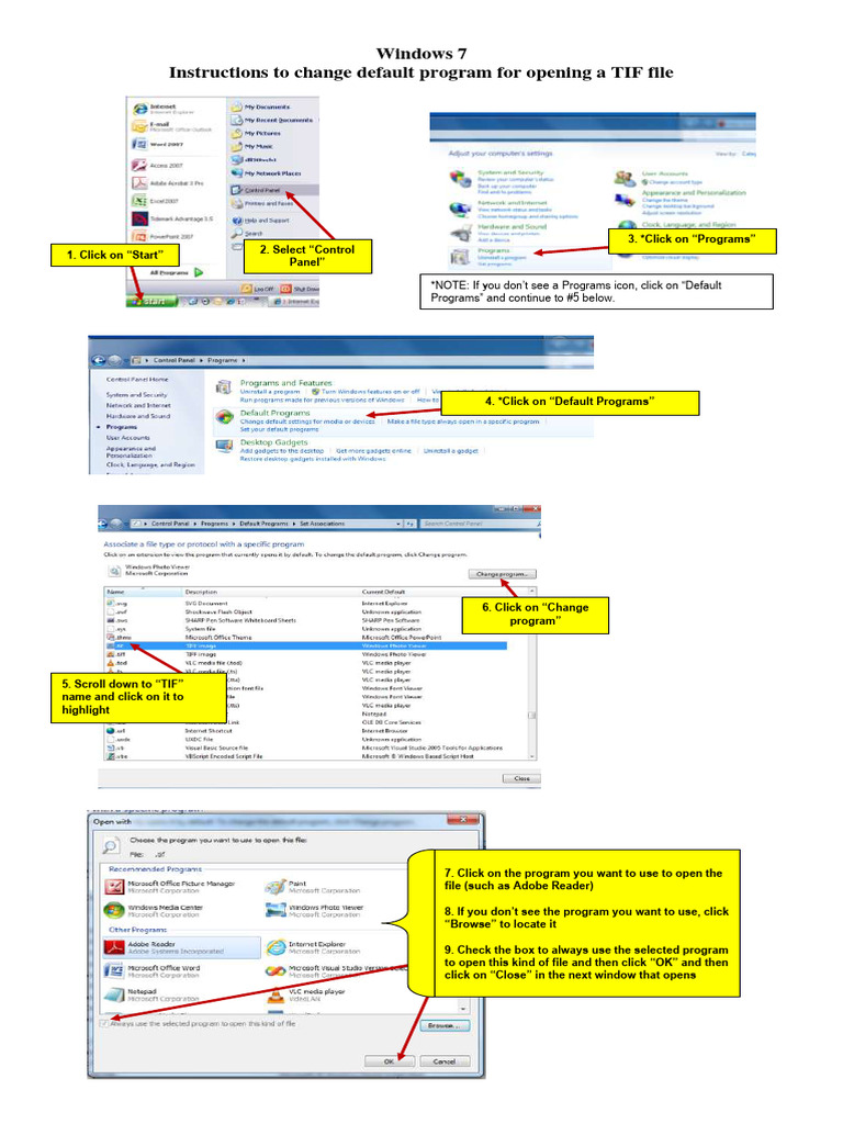 Tif - Instructionsw7 | PDF
