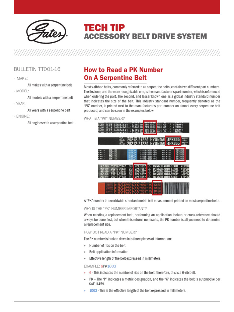 Belt PK Information | PDF | Belt (Mechanical) | Mechanical Engineering