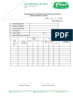 Formato de Transferencia de Documentos Del Archivo de Gestión Al Archivo Central de La MDCH .