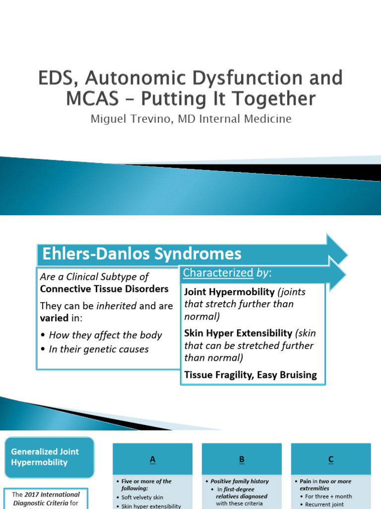 EDS Autonomic Dysfunction MCAS PDF