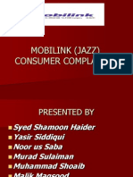 Mobilink (Jazz) Consumer Complaints