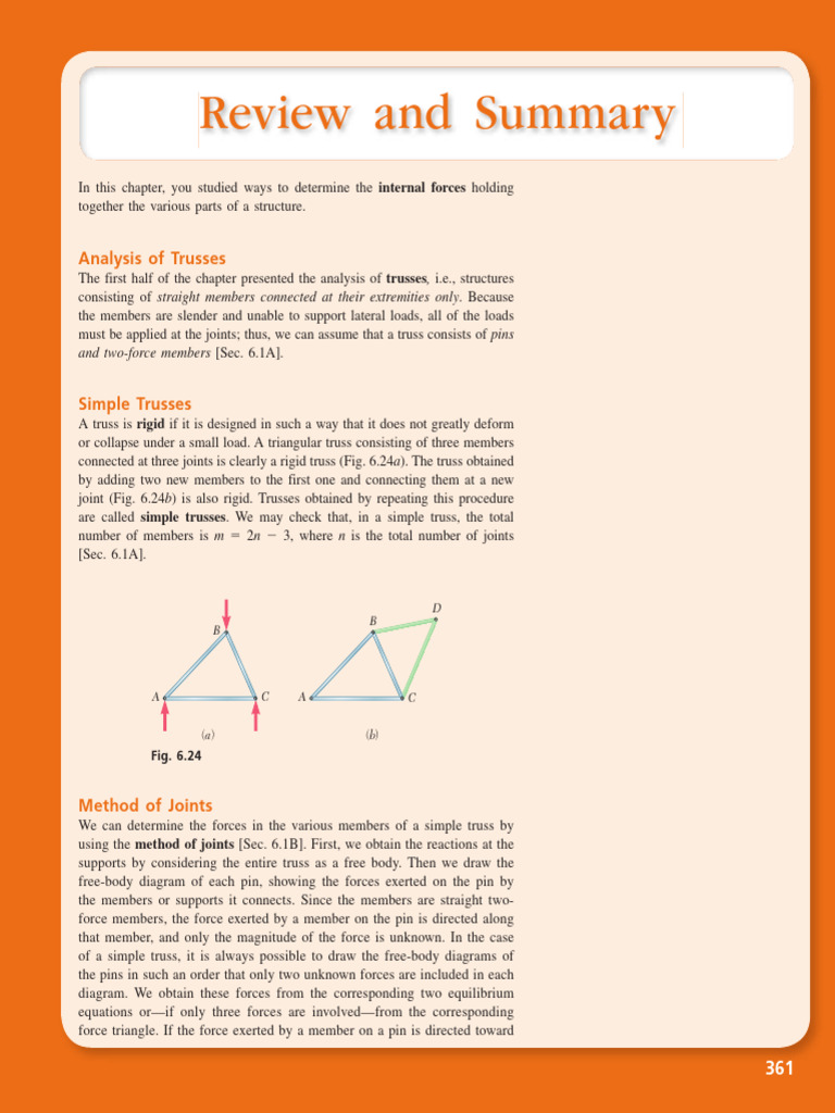 Analyzing Forces in Truss Members | PDF