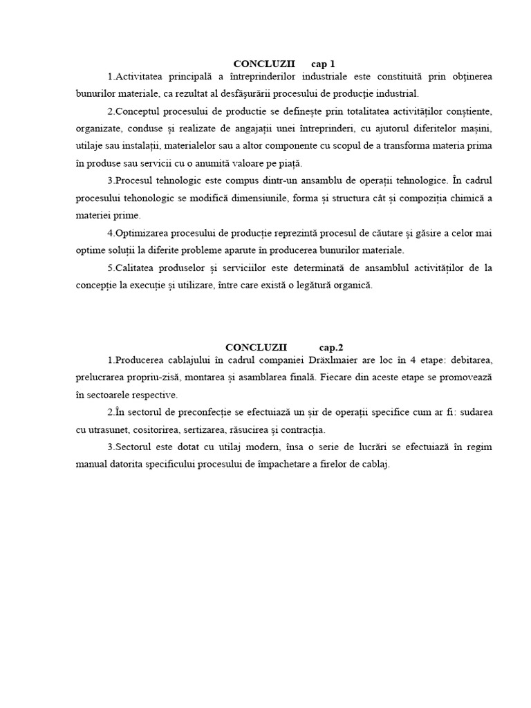 Concluzii | PDF