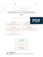 Revision Village Math AA SL - Statistics Probability - Medium Difficulty Questionbank
