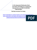 Test Bank For Developmental Mathematics Basic Mathematics and Algebra 4th Edition by Lial Hornsby McGinnis Salzman Hestwood ISBN 0134539818 9780134539812