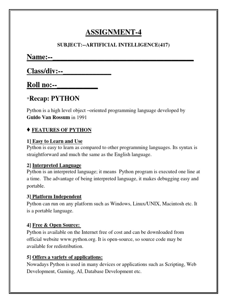STD.10 Ai Assignment-4 | PDF | Teaching Methods & Materials | Computers