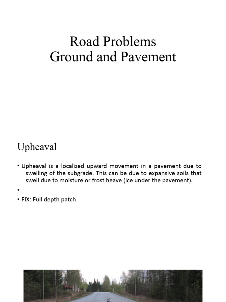 Road Problems PDF