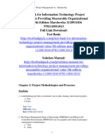 Test Bank For Information Technology Project Management Providing Measurable Organizational Value 5th Edition Marchewka 1118911016 9781118911013