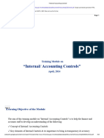 Internal - Accounting Controls