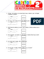 Problemas de Multiplicacion para Segundo Grado de Primaria