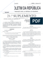 DECRETO N.º 51-2015 de 31 de Dezembro _Aprova o Regulamento de Licenciamento de Serviço do Abastecimento de Água Potável por Forncedores Privados