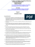 Solution Manual For Physics 3rd Edition Giambattisata Richardson 007351215X 9780073512150