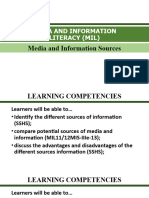 MIL 5 Media and Information Sources