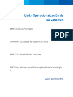 Proceso de Operacionalización