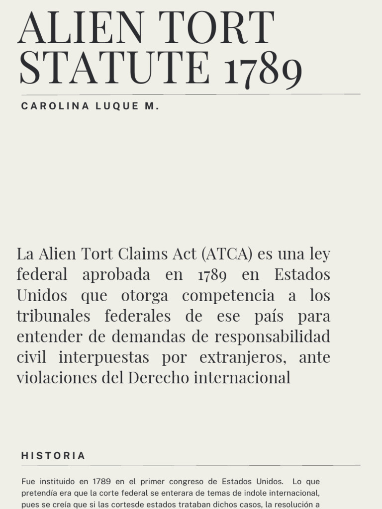 Alien Tort Statute PDF