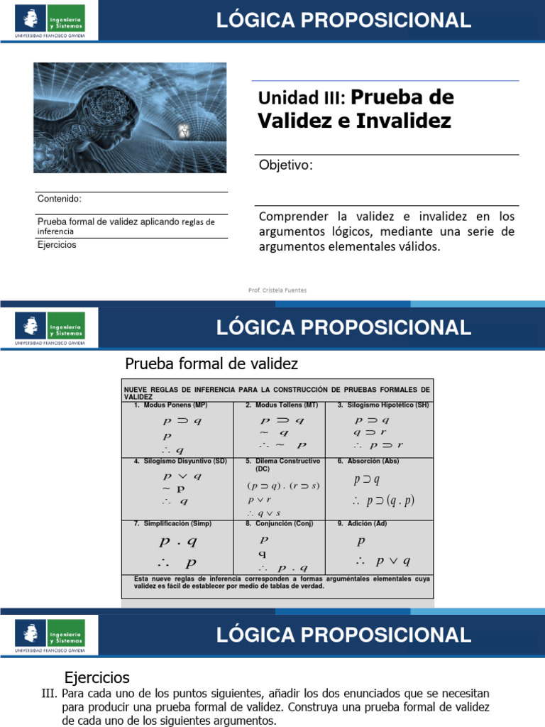 U3Validez e Invalidez Clase 12.2 PDF